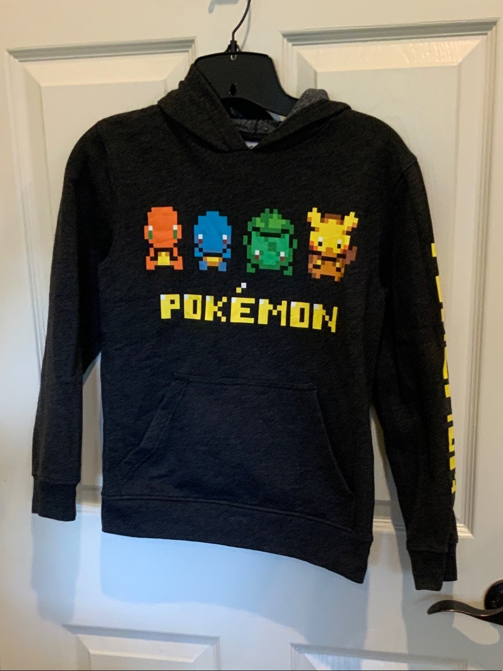 Pokémon Charcoal Pixel Crewneck Hoodie